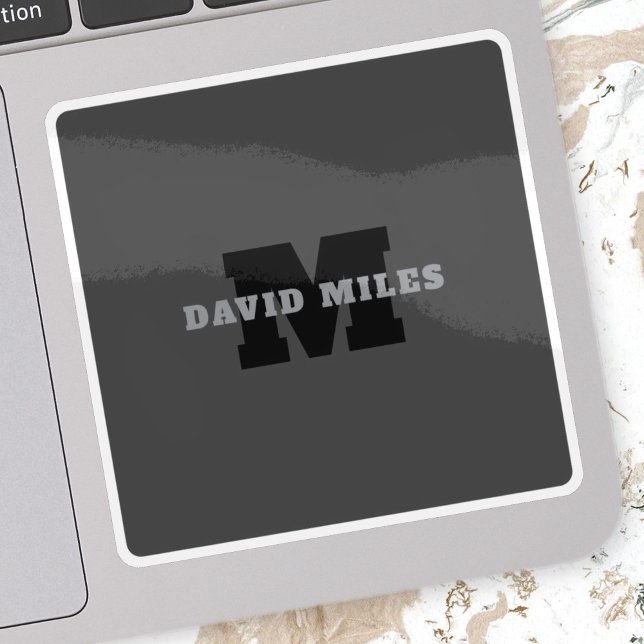 Your Name or Business Name | Modern Masculine Grey (Creator Uploaded)