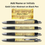 Your Name or Initials on Gold Abstract<br><div class="desc">Add the Name or Initials you want on this gold coloured abstract  pen - Change to your own details. See my store for lots more great Pens</div>