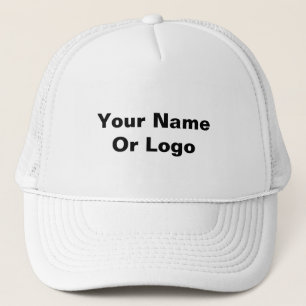 Your Name Or Logo Classic White  Trucker Hat