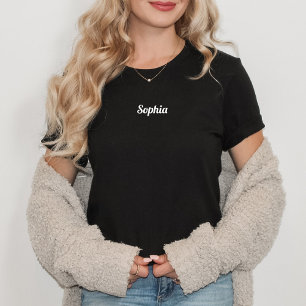 Your Name or Monogram in Retro Script T-Shirt