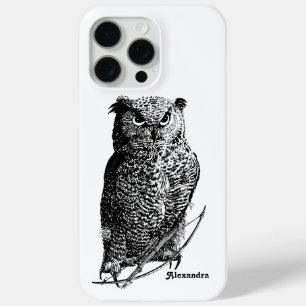 Your Name or Quote Owl Bow and Arrow iPhone 15 Pro Max Case