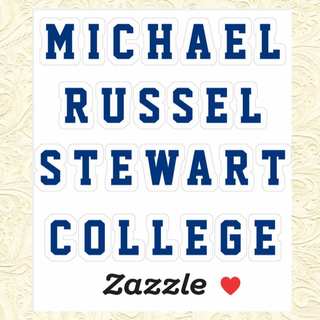 Your Name or Text 4 Lines Transparent Stickers (Creator Uploaded)