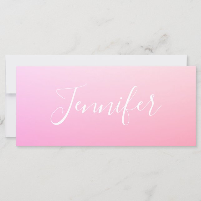 Your Name or Word | Pink Ombre (Front)