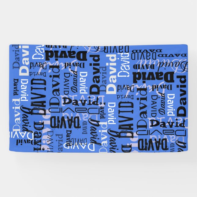 Your NAME Party Sign Banner Corporate Birthday (Horizontal)