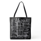 Your name pattern black stylish