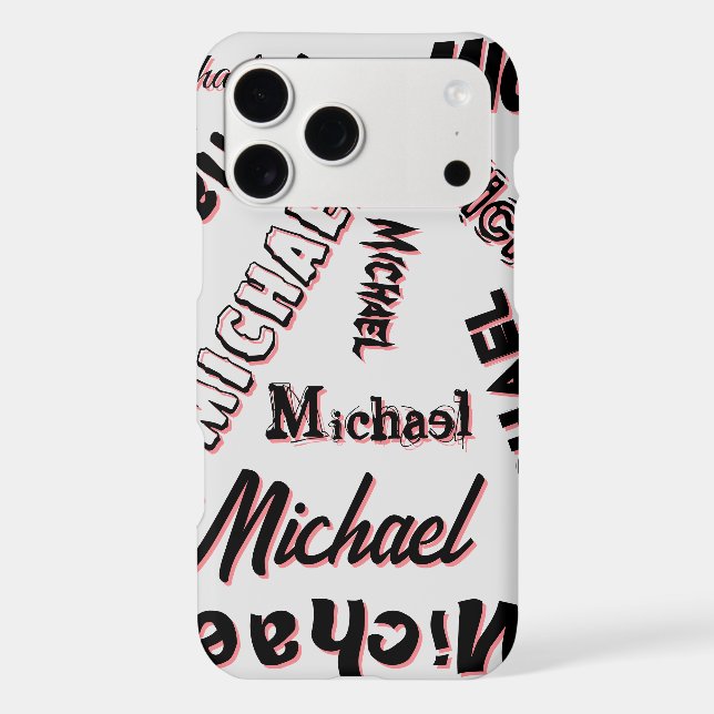 Your name pattern monogram rose colour shadow (Back)