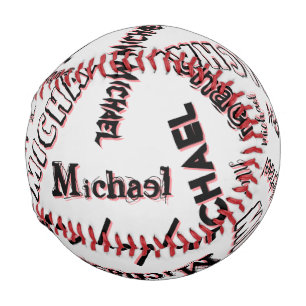 Your name pattern monogram rose colour shadow baseball