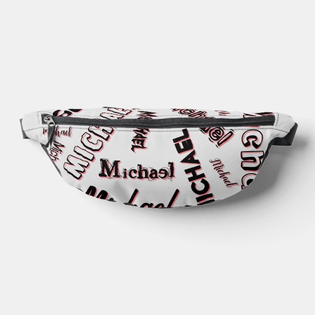 Your name pattern monogram rose colour shadow bum bags (Lay Down)