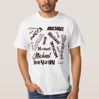Your name pattern monogram rose colour shadow