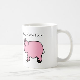 Your Name Pernsonlize Pink Mini Pig Classic Mug