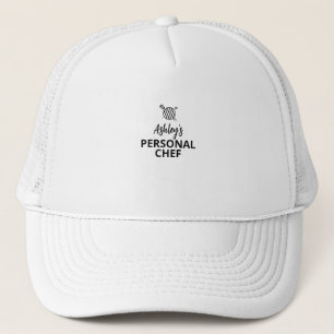 Your NAME Personal Chef, Grill hat, Personalized Trucker Hat