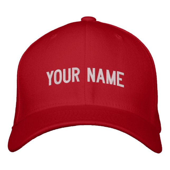 (Your Name) Personalised Embroidered Cap (Front)