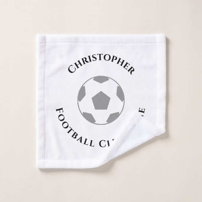 Your Name Plus Football Club Name Wash Cloth (Wash Cloth)