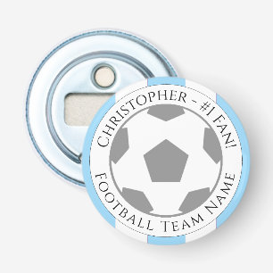 Your Name plus Football Team Name Bottle Opener