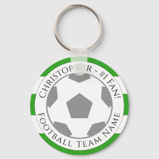 Your Name plus Football Team Name Key Ring
