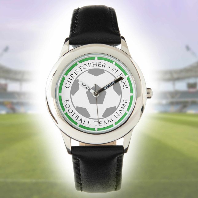 Your Name plus Football Team Name Watch (Creator Uploaded)