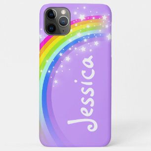 "Your name" rainbow violet girls ipod case