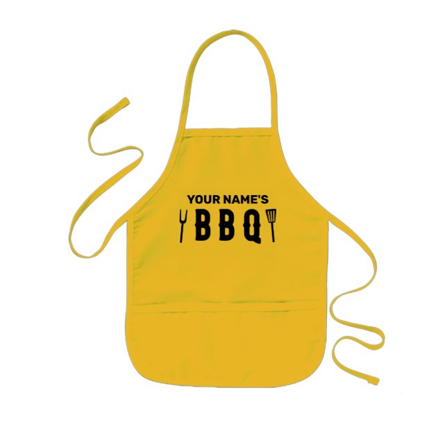 Your Name’s Bbq Kids Apron (Front)