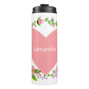 Your Name(s) in a Heart custom tumbler