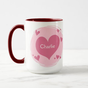 Your Name(s) in a Heart mug