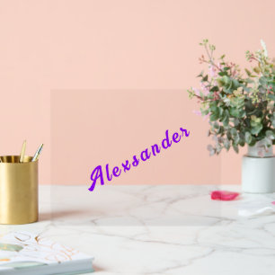 Your Name Text Custom Colours and Fonts Acrylic Sign