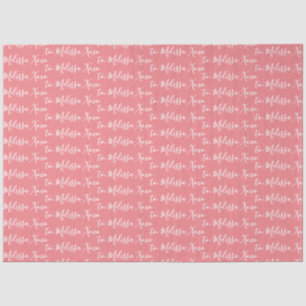 Your Name  Tissue Paper- Pink Paper