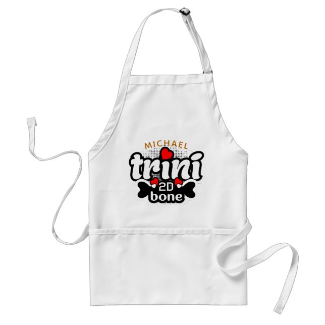 (Your Name) Trini 2D Bone Standard Apron (Front)