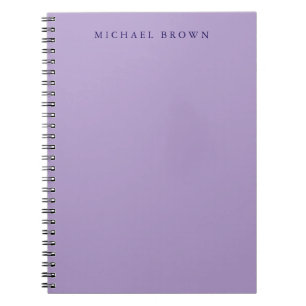 Your Name Unique Classical Elegant Plain Notebook