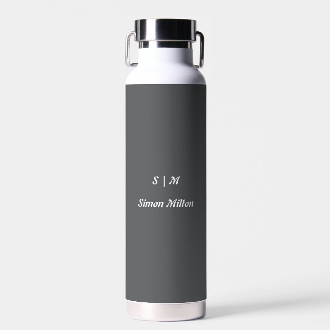 Your Name Water Bottle – Chic Personalised Gift (Front)