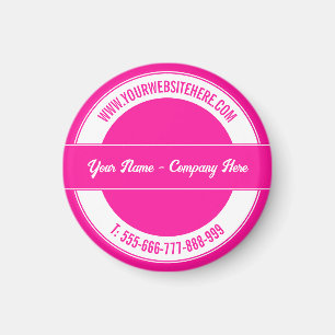 Your Name Website Phone Colours Magnet Promotional