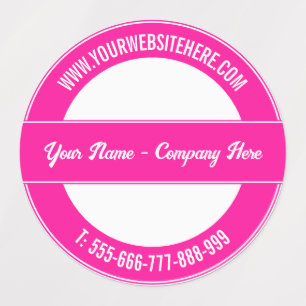 Your Name Website Phone Colours Promotional Labels