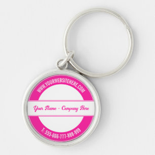 Your Name Website Phone Promotional Keychain Gift