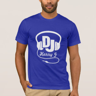 Your name white DJ headphones T-Shirt