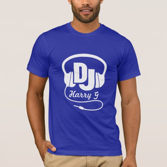 Your name white DJ headphones T-Shirt