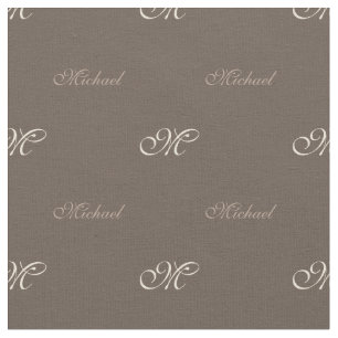 Your Name with Monogram Fabric