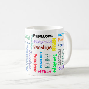 Your Name Word Cloud Fun Fonts Typography Coffee Mug