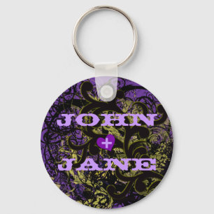 Your Name + Your Honey's Name Key Ring