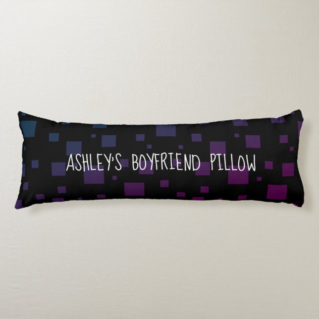 Your Name's Boyfriend Pillow Black Blue Purple Art (Front)
