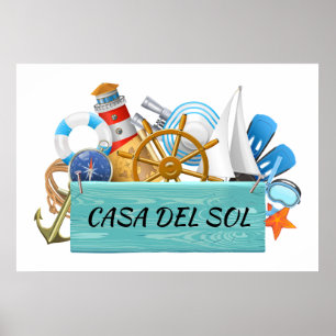 Your Nautical - Beach House Sign