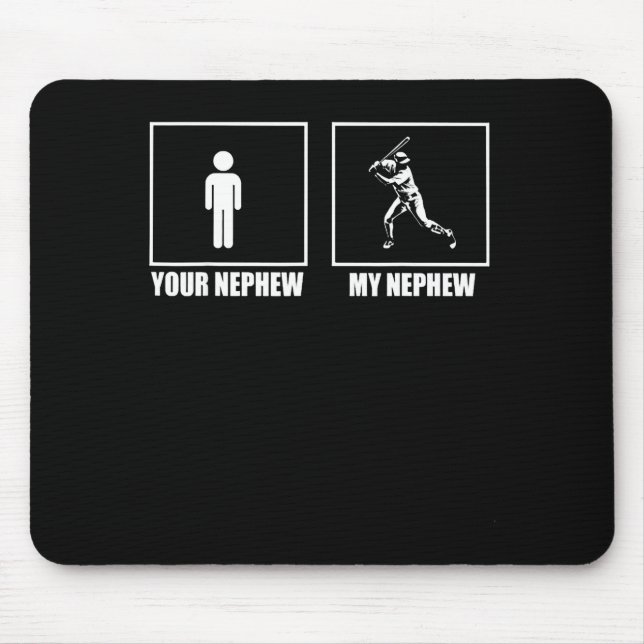 Your Nephew My New Phew Baseball  Mouse Mat (Front)
