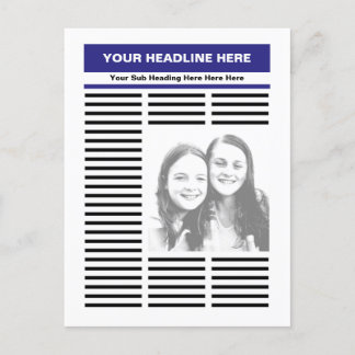 Your Newspaper Postcard