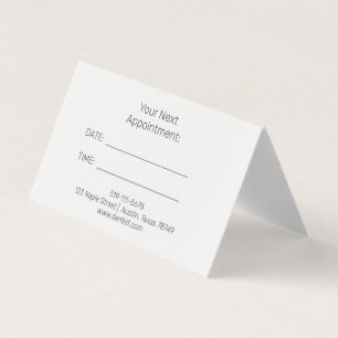 Your Next Appointment Card