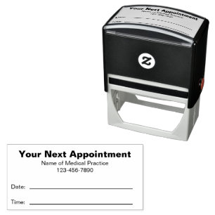 Your Next Appointment Doctors Office Text Template Self-inking Stamp