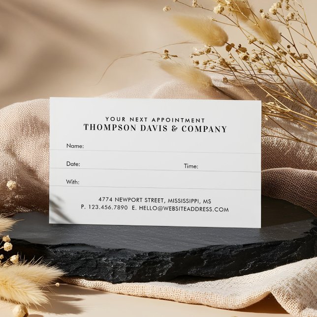 Your Next Appointment Modern Professional Brand (Your Next Appointment Modern Professional Brand)