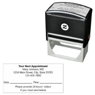 Your Next Appointment Patient Reminder Doctor Self-inking Stamp