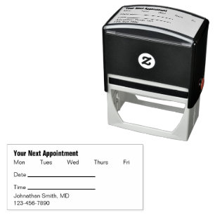Your Next Appointment Reminder for a Doctor Self-inking Stamp