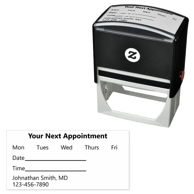 Your Next Appointment Reminder for Doctor's Office Self-inking Stamp (In Situ)