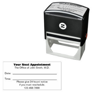 Your Next Appointment Reminder Template for Doctor Self-inking Stamp