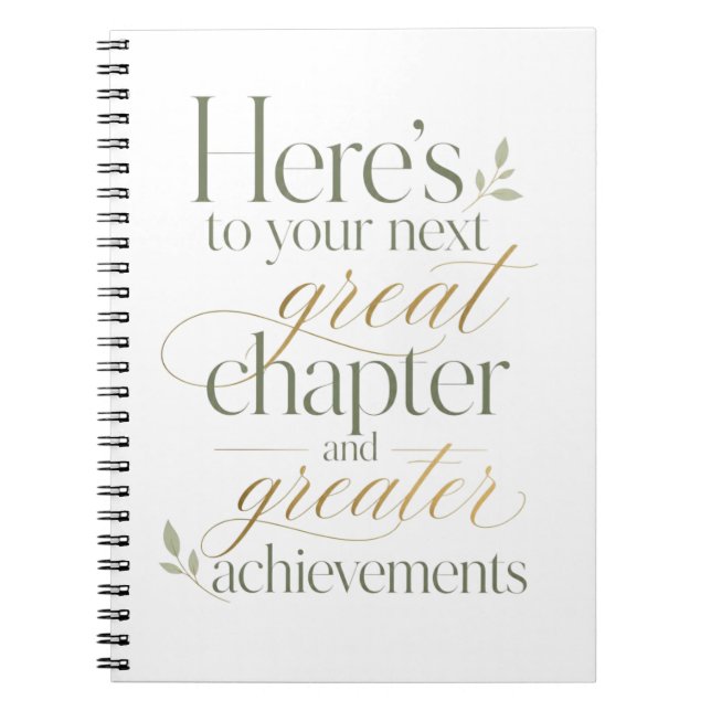 Your Next Great Chapter Awaits Notebook (Front)