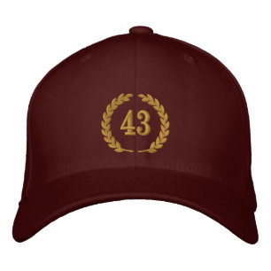 Your Number Year Age Embroidery Embroidered Cap